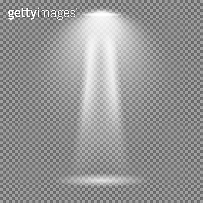 Light effect on transparent background. Bright lights vector collection ...