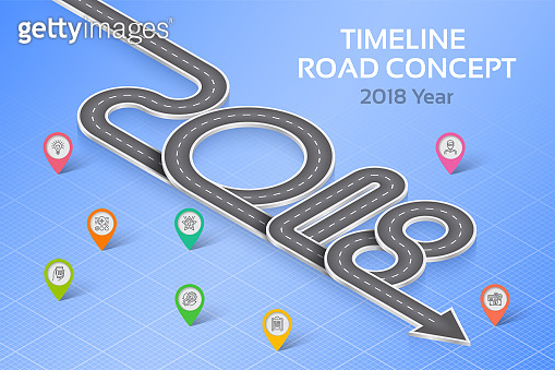 Isometric navigation map infographic 8 steps timeline concept 20 ...