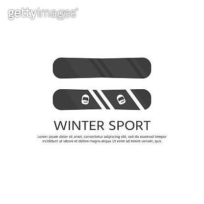 Winter sport icons collection. Skiing and snowboarding set equip ...