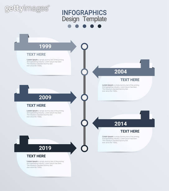 Business process. Infographics Timeline with 3 steps and options ...