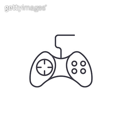 Game controller linear icon concept. Game controller line vector sign ...