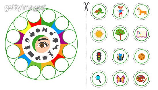 Game for Kids to Compare and Connect Objects and Shadows. (1191312938 ...