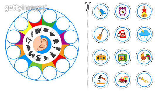 Game for Kids to Compare and Connect Objects and Shadows. (1191312921 ...