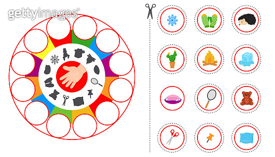 Game for Kids to Compare and Connect Objects and Shadows. (1191312911 ...