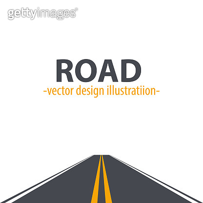 Path road vector design illustration isolated on white background ...