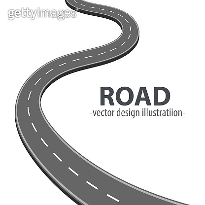 Path road vector design illustration isolated on white background ...