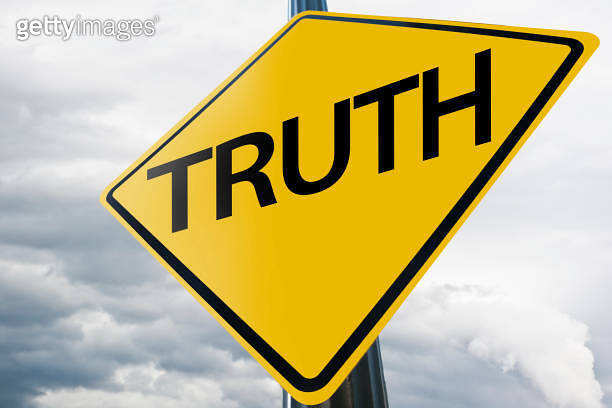 TRUTH / Warning sign concept (Click for more) (1175574190) - 게티이미지뱅크