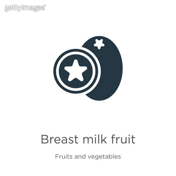 Breast milk fruit icon vector. Trendy flat breast milk fruit icon from ...