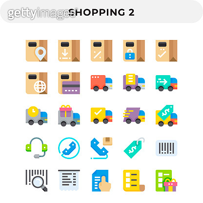 Flat Icons Pack for UI. Pixel perfect vector icon set for web design ...