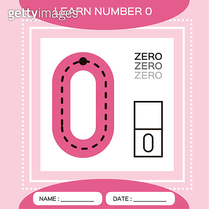 Learn numbers 0. Zero. Children educational game. Kids learning ...