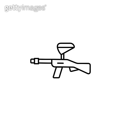 Paintball icon. Simple thin line, outline vector of adventure icons for ...