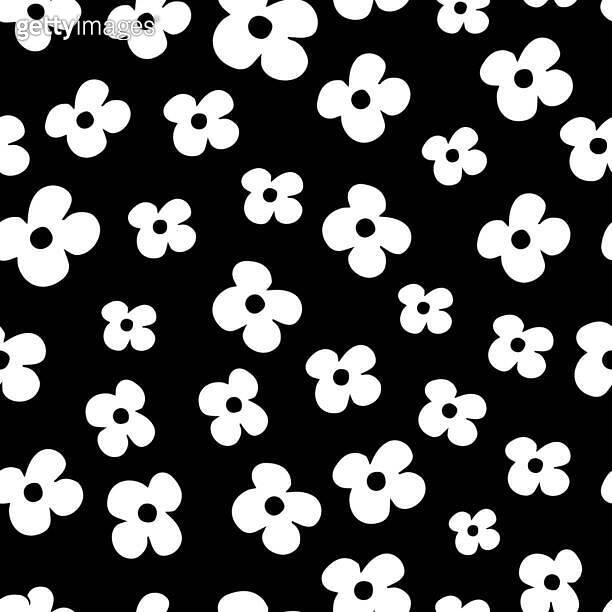Flower simple minimalistic seamless pattern graphic design for paper ...