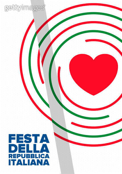 Festa della Repubblica Italiana. Text in italian: Italian Republic Day ...