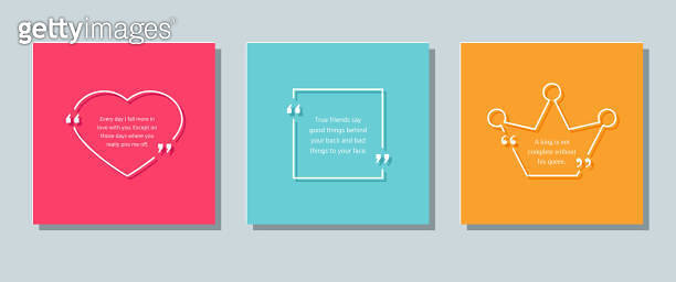 Quote Box Frame Template Text Quotations Vector Color Illustration quote-box-frame-template-text-quotations-vector-color-illustration