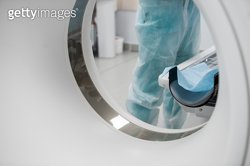 Modern room with multi detector spiral CT Scanner ( Computed Tomography ...