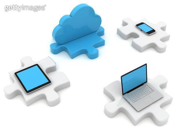 Cloud computing computer network security (1268221566) - 게티이미지뱅크