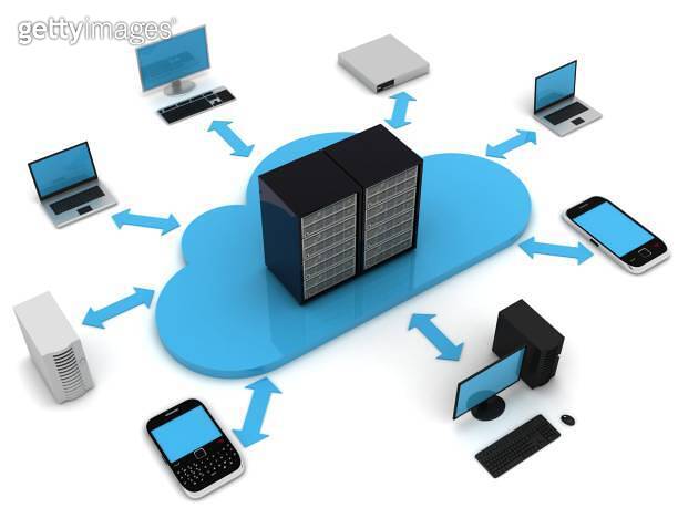 Cloud computing computer network security (1267562268) - 게티이미지뱅크