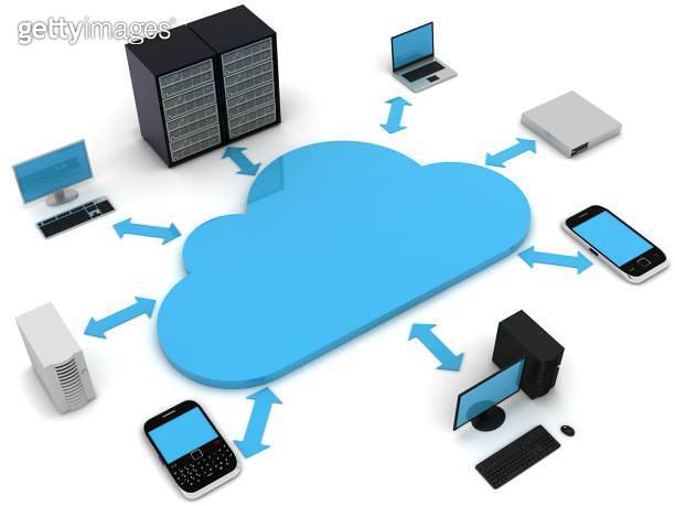 Cloud computing computer network security (1268221545) - 게티이미지뱅크