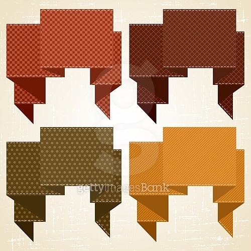 Textured speech bubbles and stickers set in retro style (a10769482 ...