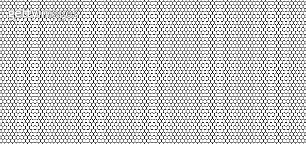 Honeycomb seamless texture background, Simple hexagonal grid with small ...