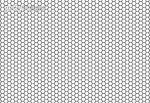 Honeycomb seamless texture background, Simple hexagonal grid with small ...