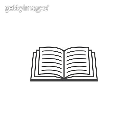 Book icons in thin line style, isolated on white background, vector ...