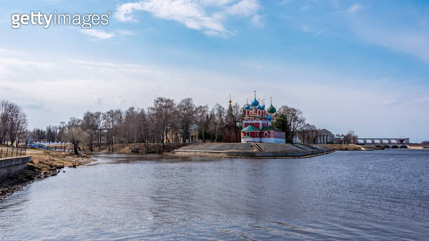 The Temple of Tsarevich Dmitry on the Blood in ancient town of Uglich ...