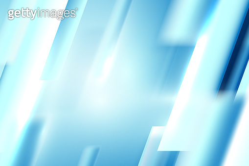 Abstract blue and white rectangles shape and High speed digital hi tech ...