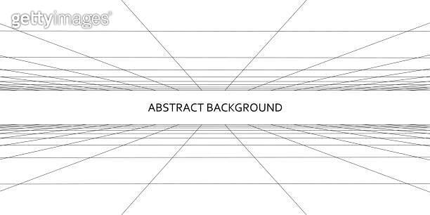 Vector perspective grid. Digital cyberspace. Network connection ...