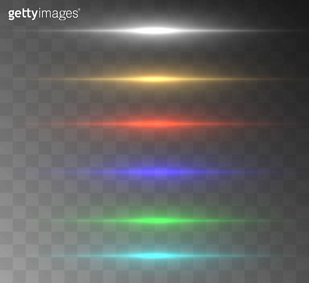 Realistic collection of bright light effects, sparkling stars on ...