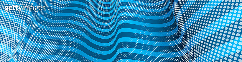 Vector abstract blue dotted texture and lines background with ...