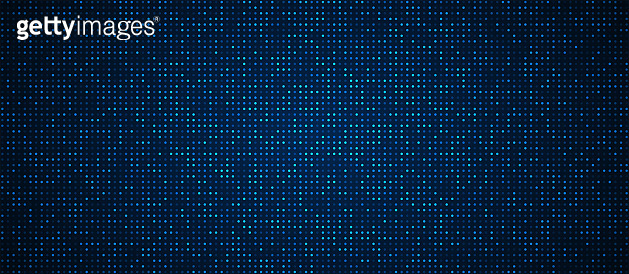 Digital technology background. Digital data dot blue pattern pixel ...