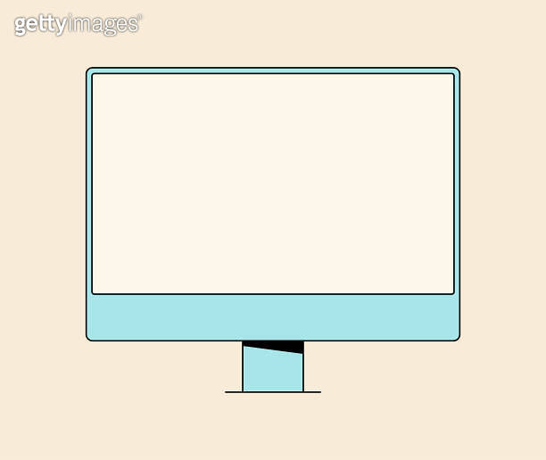 Desktop computer editable strokes (1389640348) - 게티이미지뱅크