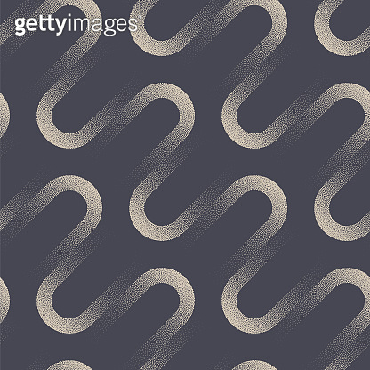 Dynamic Wavy Linear Structure Seamless Pattern Vector Trendy Abstract ...