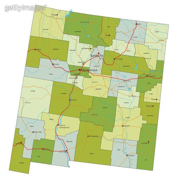 Highly detailed editable political map with separated layers. New ...