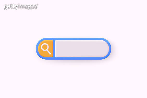 Search bar design element. Search Bar for UI. 3D Web Vector ...