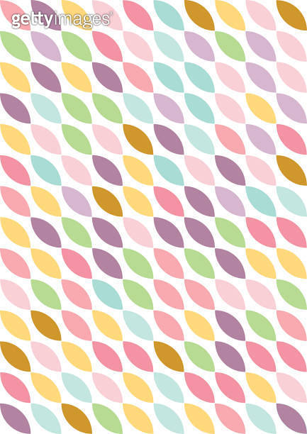 Abstract geometric pattern, design of repeating ovals of various pastel ...