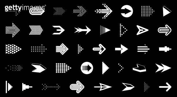 Arrows vector big set of different shapes styles and concepts, cursors ...