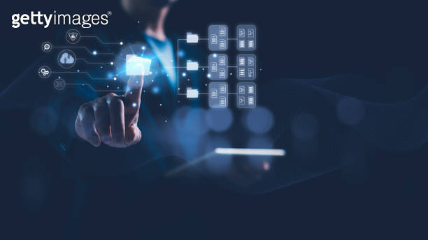 DMS Document Management System concept, Online file sharing and ...