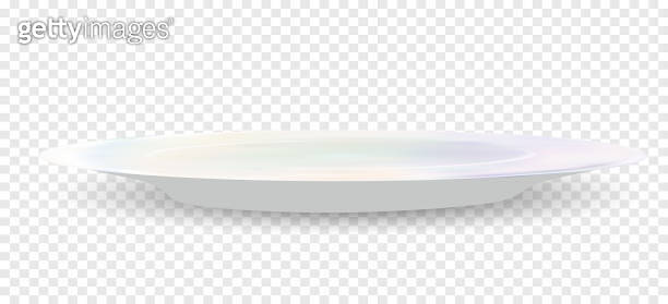 Vector 3d Realistic White Plate Empty Porcelain, Ceramic Plate Icon ...