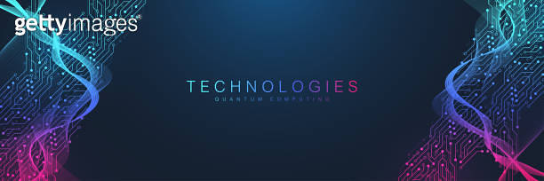 Quantum Computing Idea Design Element Concept. Deep Learning Artificial ...