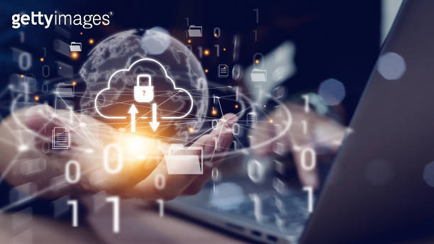 Cloud computing technology database storage security concept Backup ...