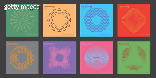 Minimal Bauhaus Abstract Posters Set. Swiss Design composition with ...