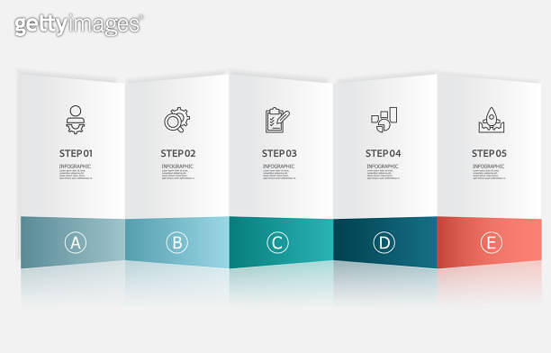 infographics timeline element business data visualization steps report ...