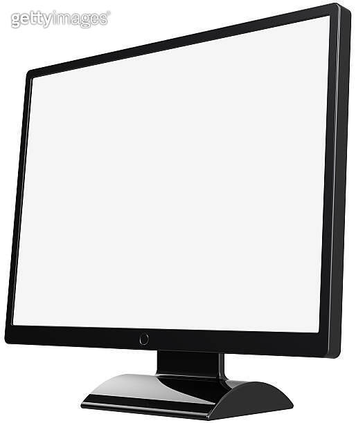 Computer monitor with blank screen 이미지 (137268450) - 게티이미지뱅크