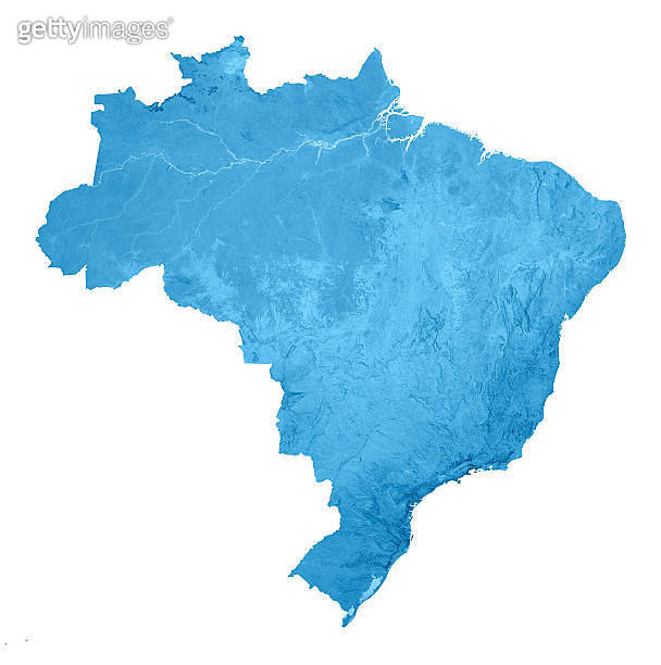 Brazil Topographic Map Isolated 이미지 (174931164) 게티이미지뱅크