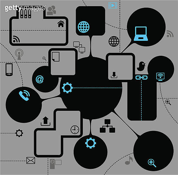 template for the info graphics internet 이미지 (164454054) - 게티이미지뱅크