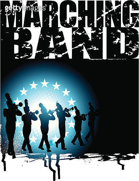 Marching Band - Grunge Background, Trumpet Line 이미지 (174172906) - 게티이미지뱅크
