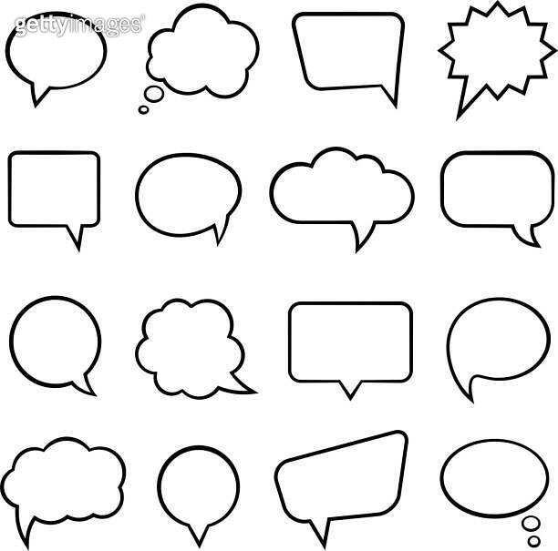 Speech bubbles for infographics 이미지 (482476875) 게티이미지뱅크