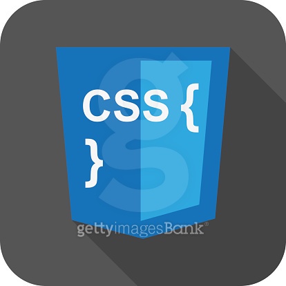 vector illustration of blue shield with css style and curves (523183793 ...